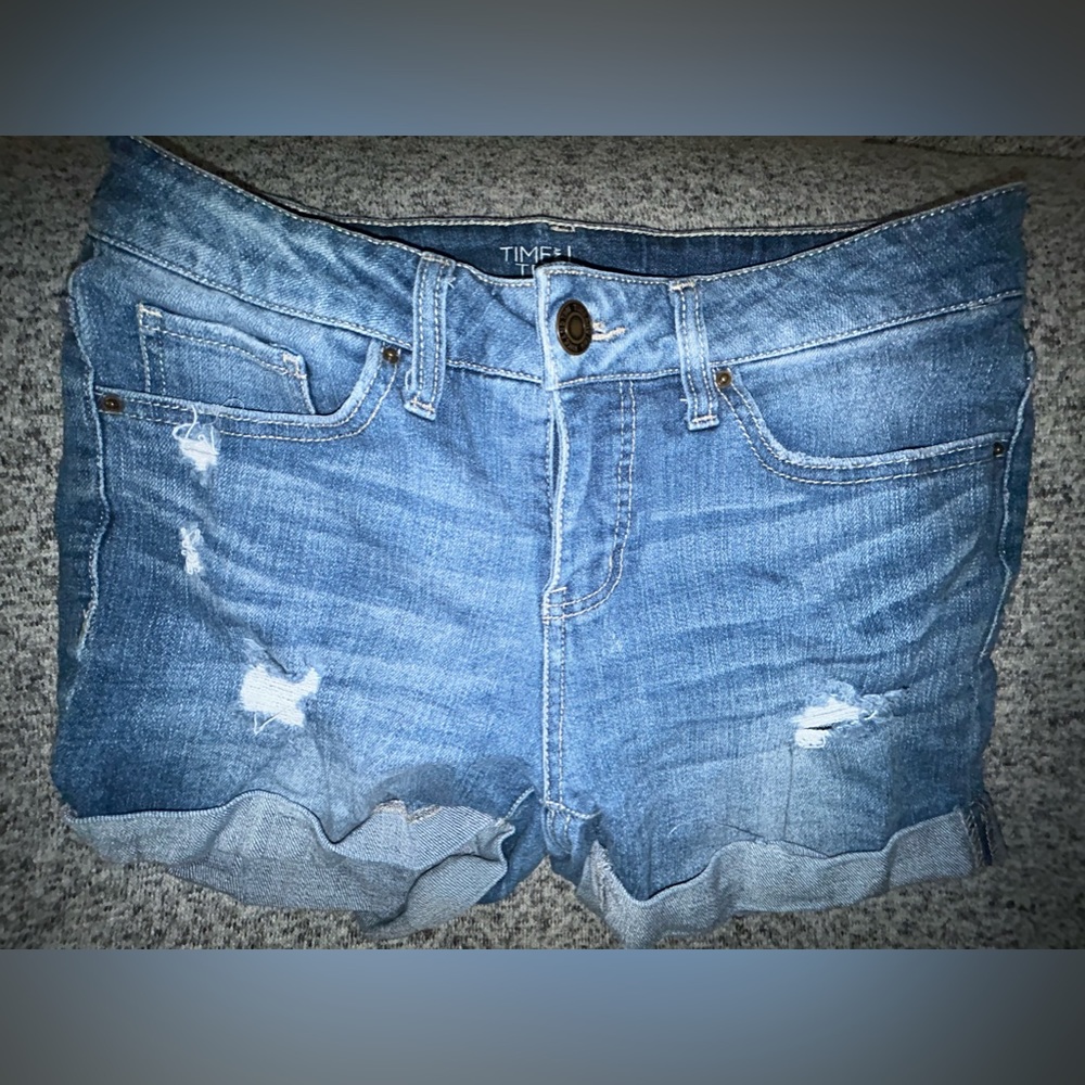 Time and Tru Jean Shorts